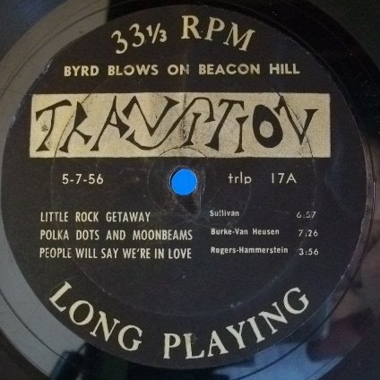 Donald Byrd/Byrd Blows On Beacon Hill/Transition ‎TRLP 17 - Kind ...