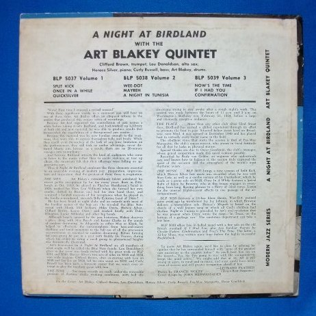 ART BLAKEY / NIGHT AT BIRDLAND VOL.1 帯付 LP 200g重量盤 BLUE NOTE