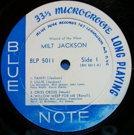 Milt Jackson/Wizard Of The Vibes/Blue Note BLP 5011 10inch - Kind