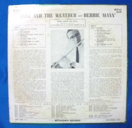 Herbie Mann/Love and the Weather/ Bethlehem BCP 63 MONO - Kind Record