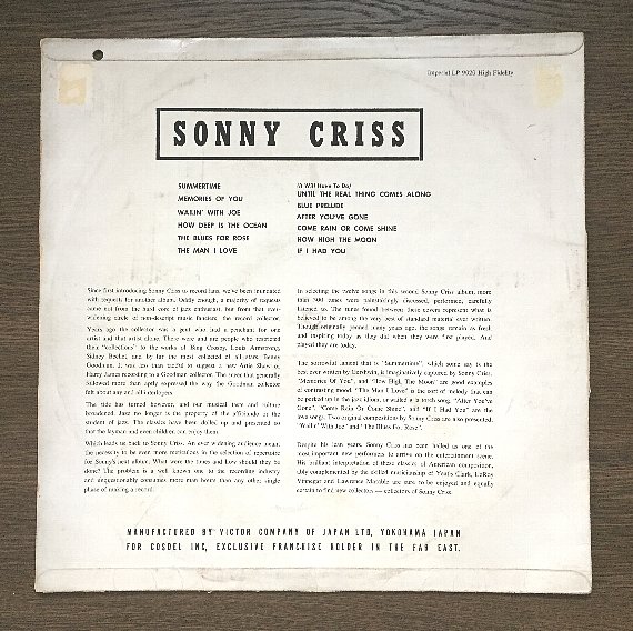 Classic Records Sonny Criss Go Man Quiexの+urbandrive.co.ke