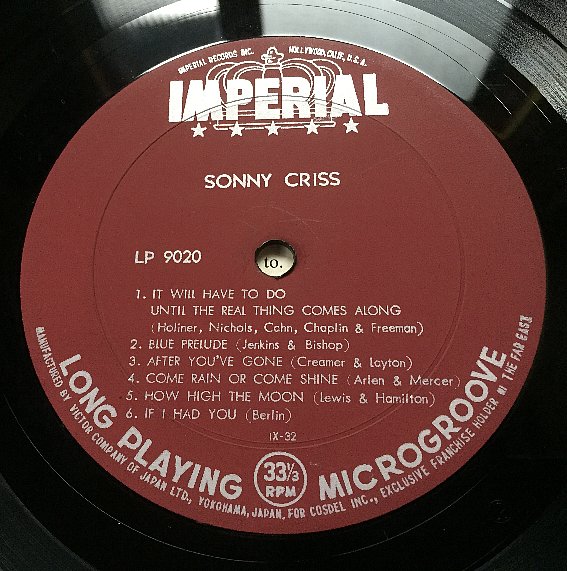 Classic Records Sonny Criss Go Man! umbandung.ac.id